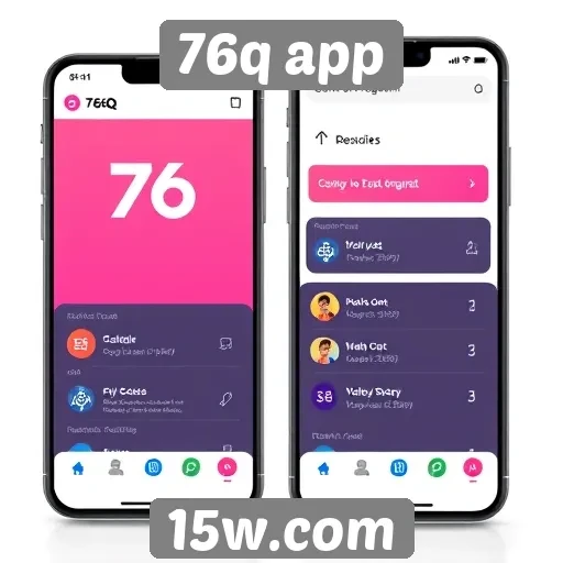 Análise da interface do usuário do 76q app